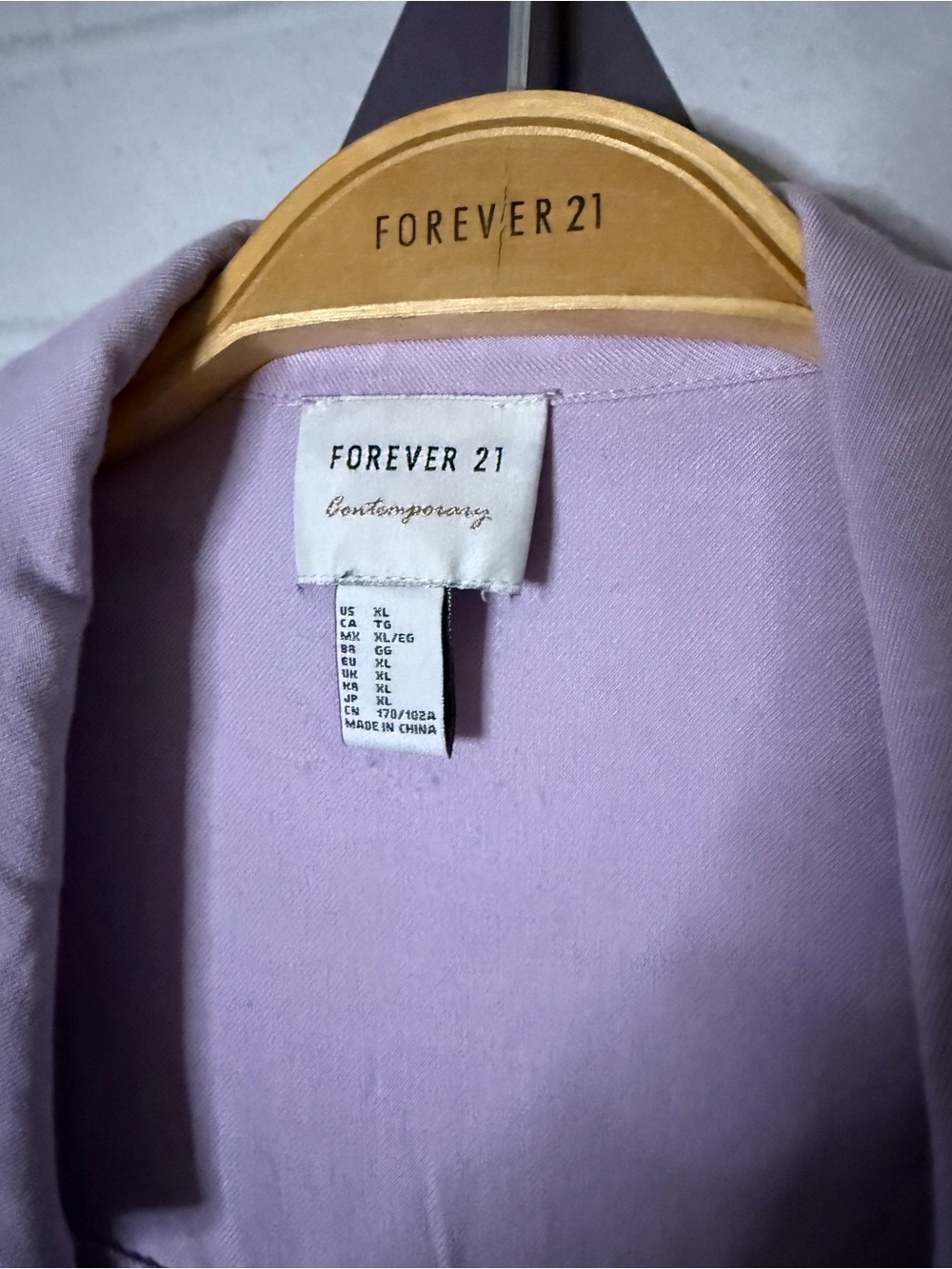 Forever21 lavender cardigan